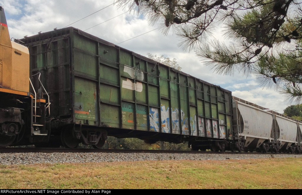 Former BN MWCX 100038 High side gondola